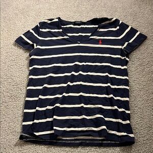 Ralph Lauren Navy Striped T-Shirt